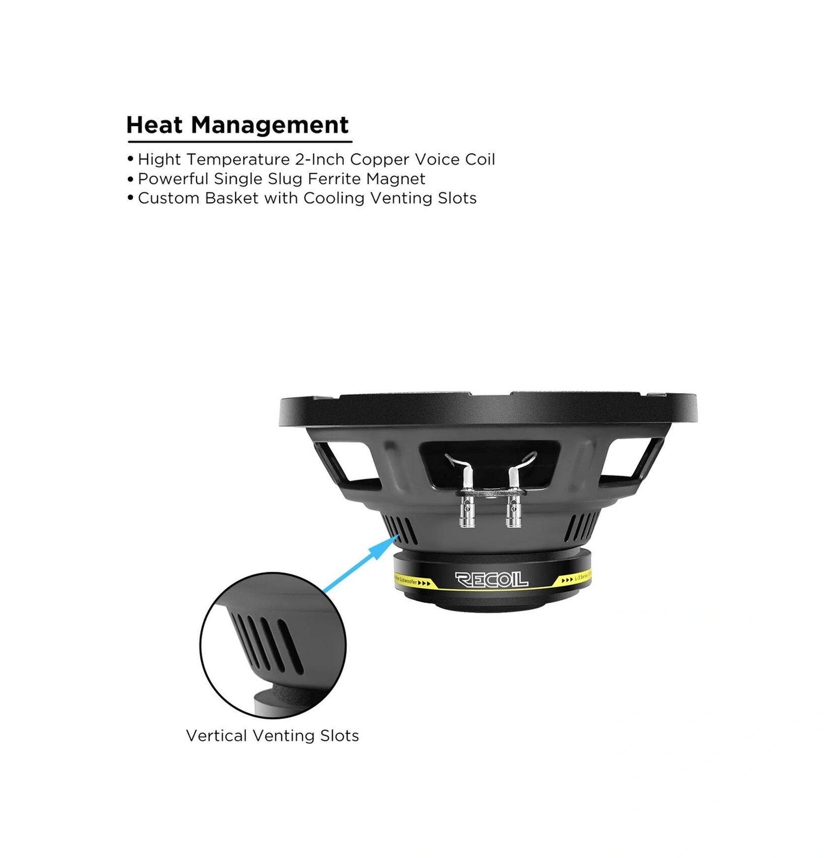 Recoil Lw-8s4 20cm Subwoofer 160 Watt