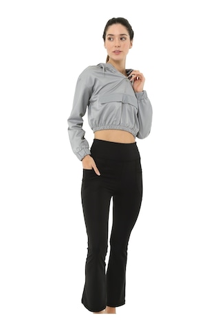 Scorp Joy İspanyol Paça Toparlayıcı Cepli Spor Tayt Siyah