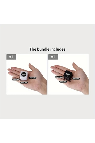 Elmpaly Mini Çift Taraflı Manyetik Akvaryum Fırçası Beyaz Siyah Yosun Temizleme Aracı