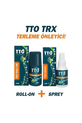 Tto Trx Sprey Ve Roll-on Paketi Terleme Önleyici Çay Ağacı Yağı / Tea Tree Oıl
