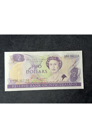 Kraliçe Elisabet Iı Yeni Zelenda 2 Dolar P 170b Seri End No 962118 Unc Çil