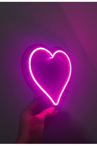 Home Dgrk Led Ay Figürlü Dekoratif Duvar Aydınlatması Mdf Pembe