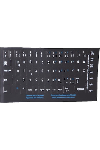Addison 300162 Türkçe F Black Klavye Sticker