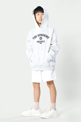 Uyguntarz The Sunshine Baskılı Erkek - Kız Çocuk Rahat Kalıp Sweatshirt Gri