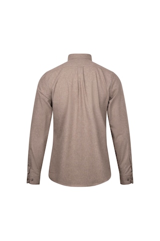 Hatemoğlu Kahverengi Slim Fit Uzun Kollu Düğmeli Yaka Pamuklu Gömlek 24d190000051 C21 1852644 Kahverengi