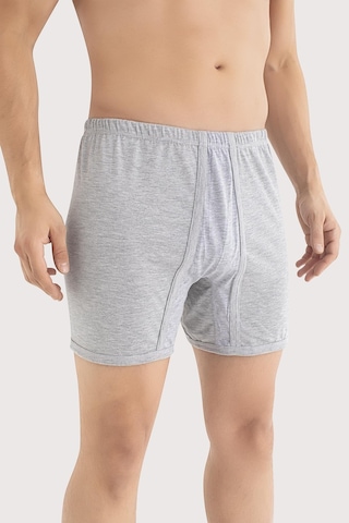 Arma Yıldız Erkek Paçalı Külot Boxer 6'lı Paket Gri %100 Pamuk Penye Gri