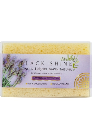 Black Shine Bs Doğal Lavanta Özlü Süngerli Sabun 100 G
