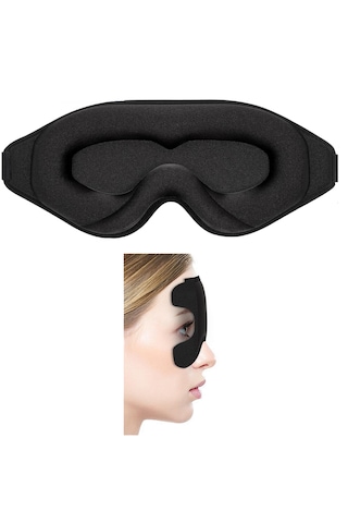 Terapise 3d Uyku Göz Bandı Siyah