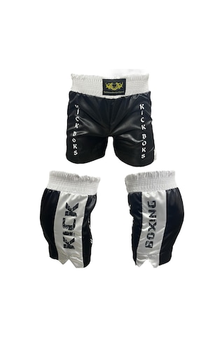 Kickboks Şortu - Kickboks Antrenman Ve Müsabaka Şortu Siyah