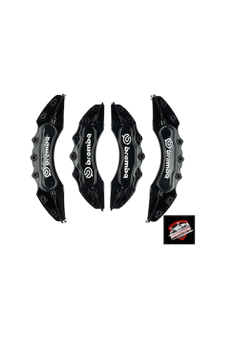 Siyah Brembo Üstü Baskılı Kaliper Kapağı 4'Lü Set