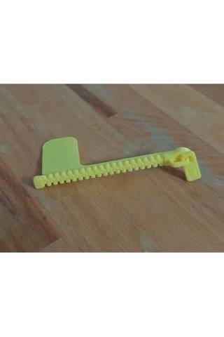 Sarı Renkli Fermuar Tasarımlı Kitap Ayracı Eğlenceli Ve Şık Kitap Okuma Aksesuarı 1 Adet