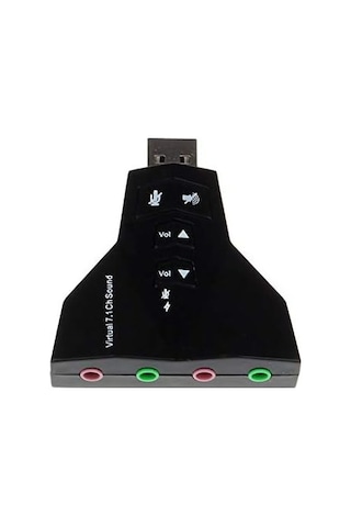 Tr 4931 7.1 7 Kanal Mikrofon Destekli Çift Girişli Çevirici Harici Usb Ses Kartı