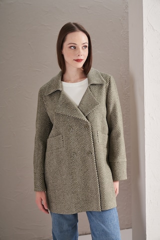 Balık Sırtı Ceket Haki Haki