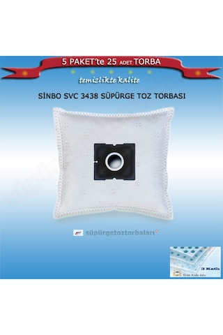 Sinbo Svc 3438 Süpürge Toz Torbası 25 Adet Torba Kd01