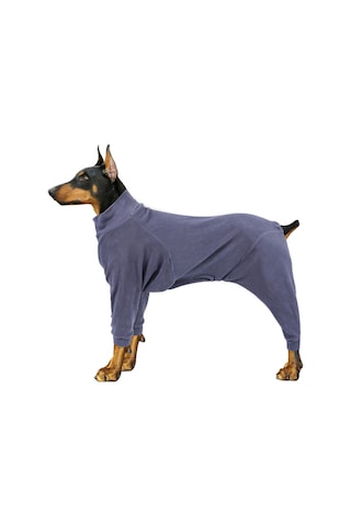 Vkemall Kış İçin Köpek Isı Sağlama Fleece Mont, Yüksek Yaka Dört Ayaklı, Gri Mavi, Xs Ya002v031