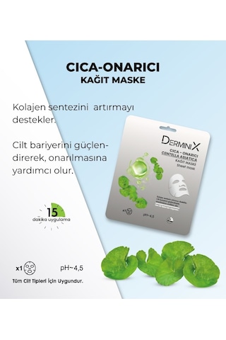 Derminix Cica Onarıcı Kağıt Yüz Maskesi