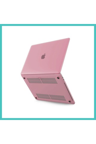 Ny Joy Macbook Pro 13 2021 Macbook Buzlu Kapak - Pembe Nyjoybz
