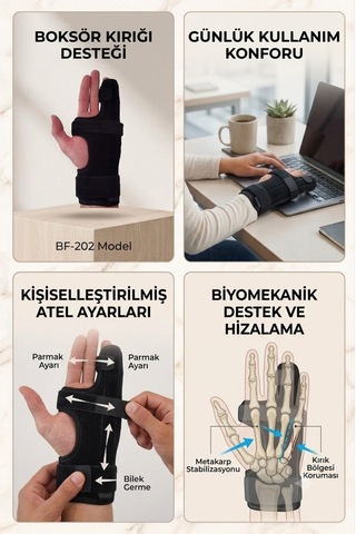 Boksör Kırığı Ateli Serçe Parmak Ateli