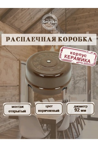 Retrika Sıra Dağıtım Kutusu Seramik Retro 92 Mm 322011222