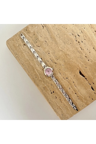 Norel Silver Pembe Saat