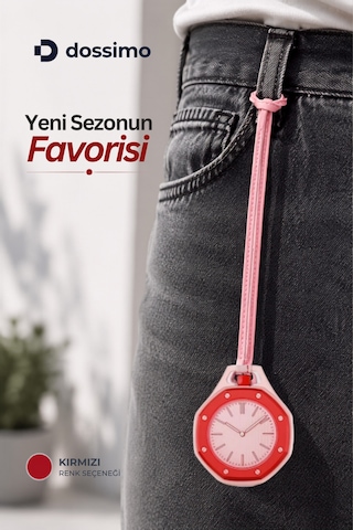 Boyol Pop Çanta Charm Unisex Aksesuar Saat D-sport Pembe-kırmızı D-400