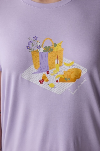 Penti Bon Vivant Lila Tişört Pijama Üstü