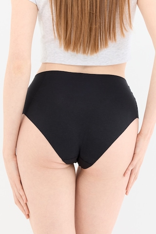 Naphor Shade Dikişsiz Yüksek Bel Slip Külot Siyah Siyah