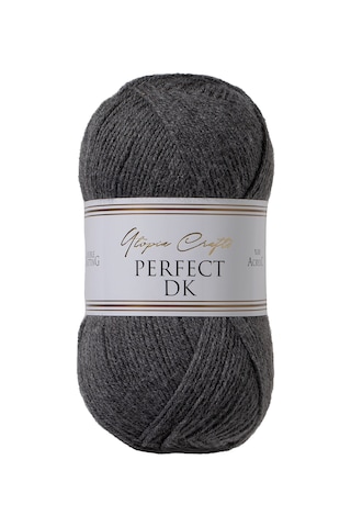 Utopia Crafts Perfect Dk %100 Akrilik Yumuşak Örgü İpi 100g 300m - Antrasit Melanj
