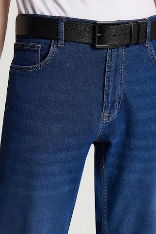 Erkek Normal Kesim Denim Yıkamalı Düz Paça Lacivert Jean Kot Pantolon-34090 Lacivert