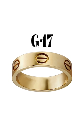 X-Lady Accessories Düz Yüzük Gold Renk 17 Numara Çok Renkli