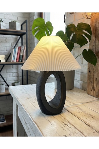 Elana Design Balance Abajur - Bohem Tarzı Abajur Ve Gece Lambası Siyah