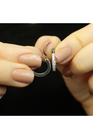 Lova Pırlantalı Halka Küpe - 3030017