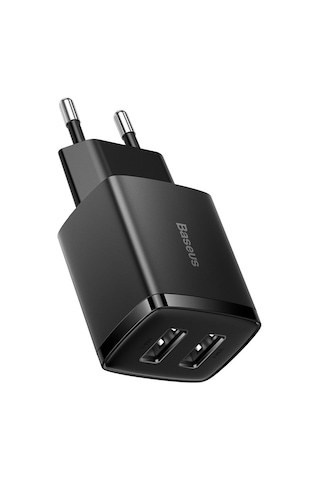 Baseus Compact 10.5W Şarj Cihazı Siyah