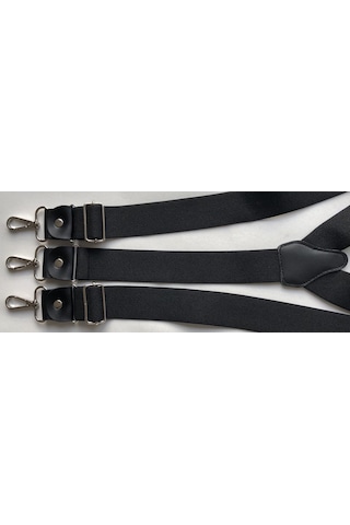 Kancalı Siyah Pantolon Askısı 3 Kancalı