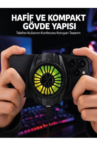 Telefon Ve Tablet Uyumlu Manyetik Mobil Soğutucu Fan