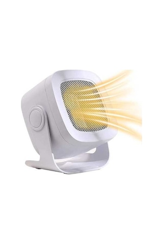 Pazly Abs Masaüstü Fanlı Taşınabilir Isıtıcı, Ofis Banyo Kullanıma Uygun, 800w'dan Az Güçlü, Ce Onaylı, Hafif Ve Dayanıklı