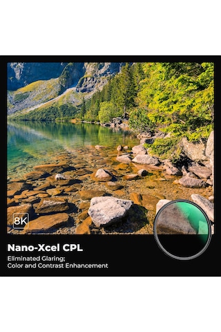 K&f Concept 52mm Nano-x Series Cpl Filter / 28 Katmanlı Optik Kalitesi