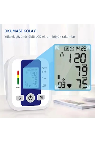 Shopytech Akıllı Üst Koldan Ölçer Tansiyon Aleti