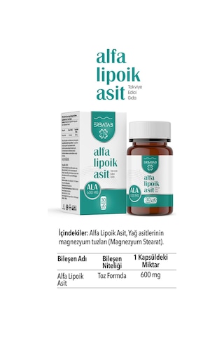 Alfa Lipoik Asit 600 Mg 30 Kapsül