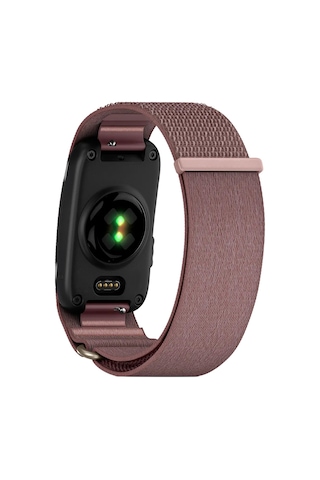 Caseonn Garmin Cırqa Akıllı Bileklik Kordon Elite Kumaş Kayış Mauve