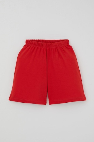 Breeze Kız Çocuk Şortlu Pijama Takımı Çilek Desenli 4-8 Yaş, Krem