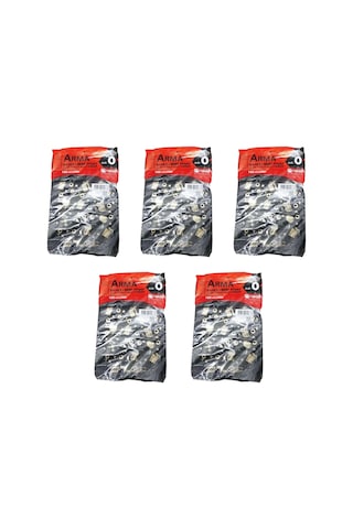 Arma Baskılı Mini Blok Poşet Torba No: 0 Siyah 5 x 100'lü 20 x 30 CM