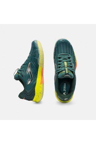 Joma Traps2617c Rapid Toprak Kort Erkek Tenis Ayakkabısı Yeşil / Turuncu Petrol