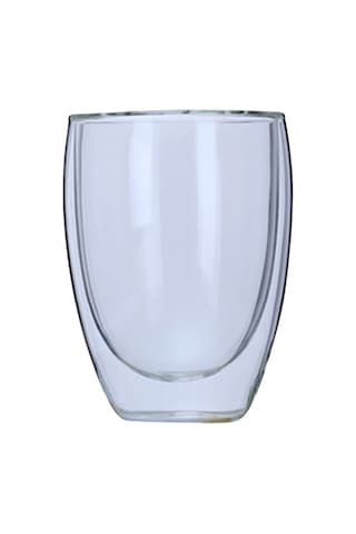 Xiyyadms 350ml Borosilikat Cam, Isı Dayanıklı Çift Duvarlı, Soğuk-ısıtma Saklar, Ev-ofis Restoran Kullanıma Uygun