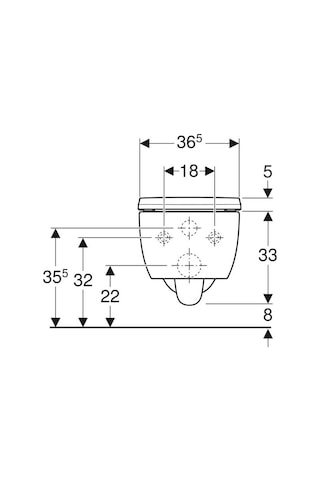 Geberit İcon Rimfree Asma Klozet ve Kapak Seti