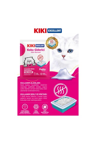 Kıkı Excellent Kedi Koku Giderici Pudra Kokulu 25 G