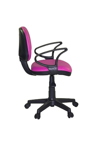 Türksit Kozmo Lux Kollu Çalışma Koltuğu Kuma Pembe