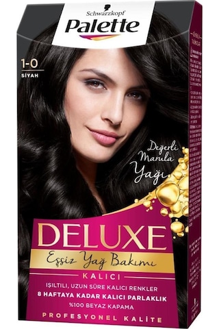 Palette Deluxe 1 - 0 Siyah X 2 Adet Saç Boyası