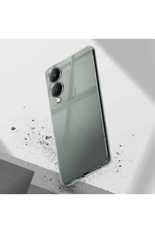 Zore Vivo Y17s Uyumlu Msra Süper Silikon Kılıf-renksiz Renksiz
