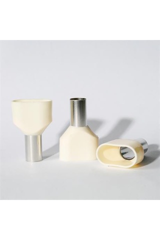 Eurowest 2x16,00mm Bej Çift Girişli İzoleli Yüksük 1 Kutu 50 Adet